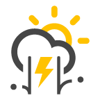 Orages avec averses de neige